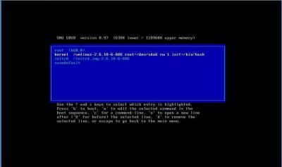 Linux: Grub - confirmar editar kernel 